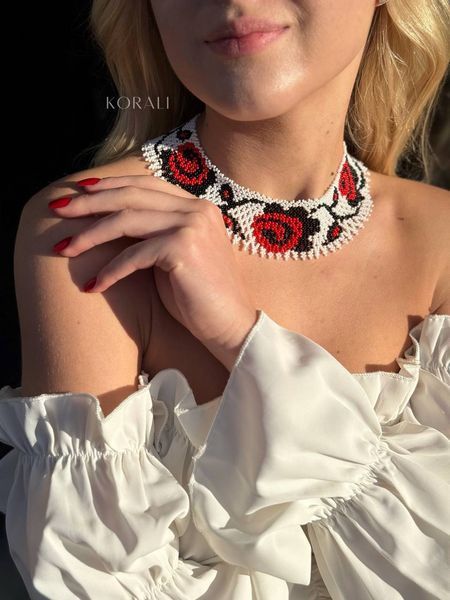 Silyanka "Magic Roses" white with red 1177 photo