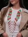 Circular gerdan made of Czech beads, "Red Viburnum" 2559 photo 1