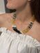 Black and gold ethnic necklace 40 photo 1