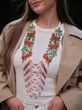 Circular gerdan made of Czech beads, "Red Viburnum" 2559 photo