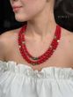 Necklace "Flower" made of natural stones 928 photo