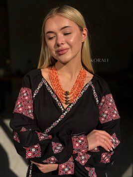 Намисто "Сонячне" з натурального каміння 2455 фото