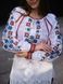 White embroidered shirt with a colorful "Star" pattern 2560 photo 13
