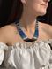 Black and blue ethnic necklace 39 photo 2