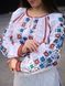 White embroidered shirt with a colorful "Star" pattern 2560 photo 12