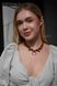 Brown choker necklace "Lunnitsa" 2248 photo 1