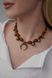 Brown choker necklace "Lunnitsa" 2248 photo 8