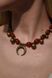 Brown choker necklace "Lunnitsa" 2248 photo 4