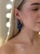 Earrings "Shine" blue-black
