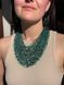 Set of airy emerald necklace and earrings 658 photo 2