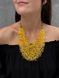 A set of an airy yellow necklace and a bracelet 206-5 photo 3