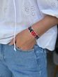 Bracelet "Blossom" red-black