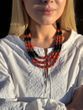 Necklace "Zagrava" made of natural stones 2020 photo