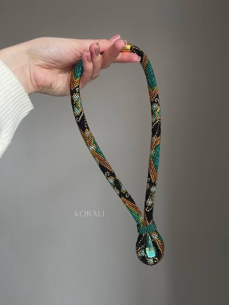 Necklace "Marevo" with emerald stone 890 photo