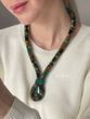 Necklace "Marevo" with emerald stone 890 photo