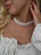 "Marevo" white with silver inclusions (1.5cm) 971 photo