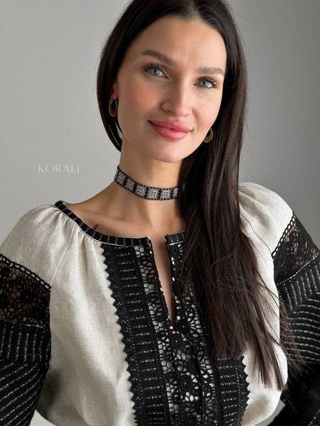Silyanka "Aurora" is black with a transparent splash 381 photo