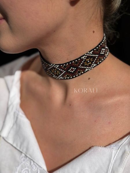 Set "Carpathian Constellation" choker and bracelet 2341 photo