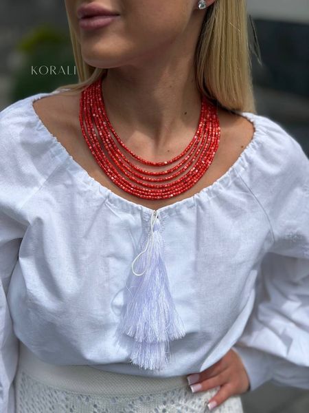 Necklace "Morning Dew" made of natural stones 2376 photo
