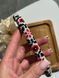 Necklace-harness "Kvitano" red with white 1032 photo 5