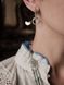 "Lunnitsa" silver-colored earrings 2519 photo 2