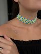 Yellow-blue choker