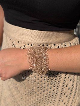 Bracelet "Air" beige color 2474 photo