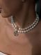 Necklace "Light of the Soul" silver color (short) 2377 photo 1
