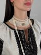 A set of "Zorya" pendants and a classic milk silk scarf 383 photo
