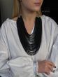 Necklace "Coral" black from Czech beads 143 photo