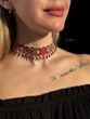 Silyanka "Polysynochka" black with red splashes