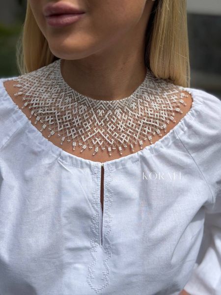 White silk dress "Lace dreams" 2378 photo