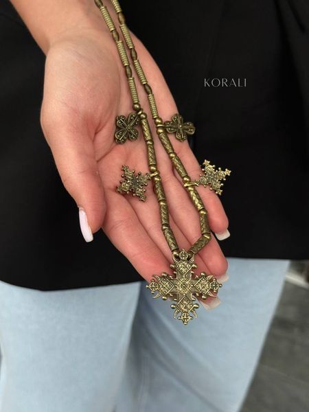 copy_Brass necklace "Worldview" 935 photo
