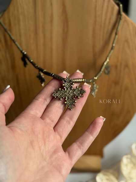 copy_Brass necklace "Worldview" 935 photo