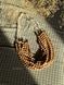 Wooden necklace "Rhobe" beige color 1096 photo 4