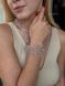 Set of necklace "Air" and bracelet in cappuccino color 1034 photo 2