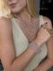 Set of necklace "Air" and bracelet in cappuccino color 1034 photo 4