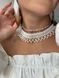 A set of white and gold bracelets, a chain with pearls and earrings 170 photo 2