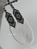 Circular necklace "Svarga" is white 82 photo