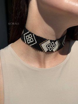 "Lesi Ukrainky" (3 cm) black and beige 1003 photo