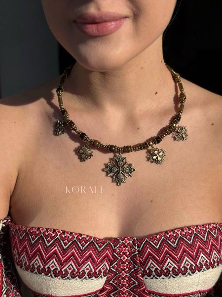 Choker necklace "Sun amulet" 2182 photo