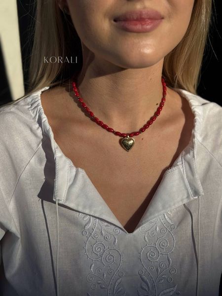 Choker "Coral Heart" 1145 photo