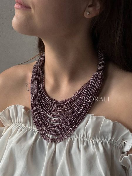 Necklace "Constellation" purple 116 photo