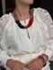 Set "Wind Dance" ethnic red-black necklace and bracelet 628 photo 1