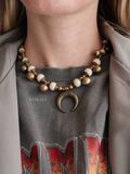 Milky-colored choker necklace "Lunnitsa" 2418 photo