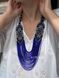 Circular necklace "Svarga" blue 81 photo 2