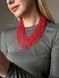 Necklace "Air" red with black splash 353 photo 6