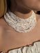 Necklace "Constellation" white with red splashes (short) 2225 photo 4