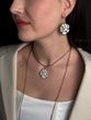 Pendant "Petals of Tenderness" white with gold 640 photo