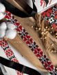 Ribbon necklace "Volyn patterns"